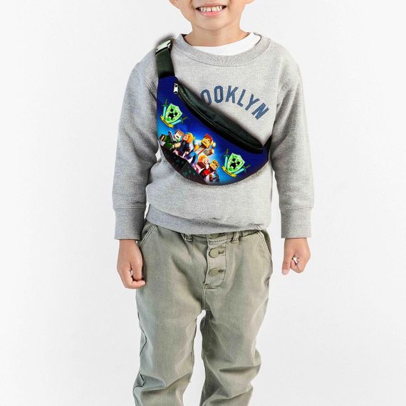 Набор детский Майнкрафт Крипер"Minecraft" рюкзак 36х27см сумка-бананка,кружка с принтом для мальчика (01551) | Зображення 2