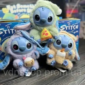 М'яка колекційна іграшка-сюрприз брелок Стіч/Stitch Labubu 15см (колір та вигляд випадковий)