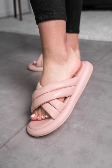Шльопанці жіночі Fashion Sadie 3672 38 розмір 24,5 см Бежевий | Зображення 8