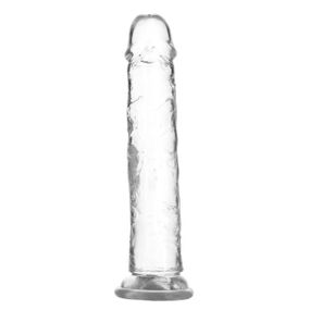 Прозрачный фаллоимитатор на присоске ADDICTION Vertical Dong 9″, вибропуля в подарок sexstyle