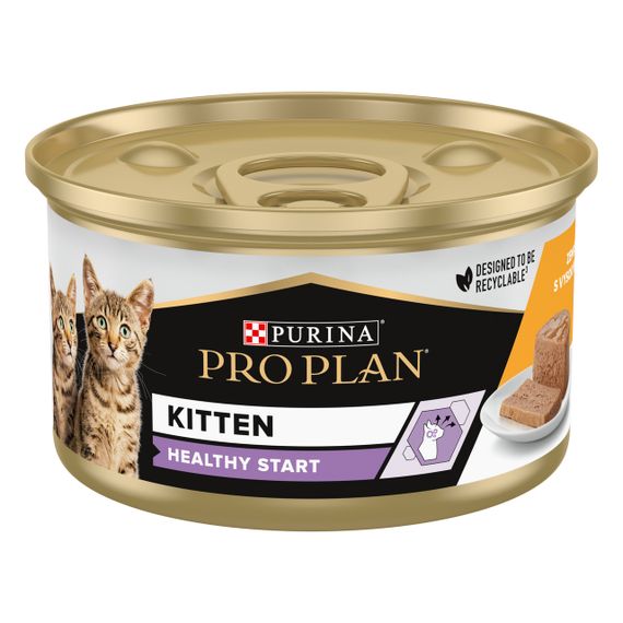 Влажный корм Purina Pro Plan Kitten Healthy Start для котят с курицей 30шт*85г | Зображення 1