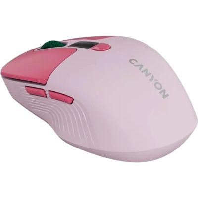 Мышка Canyon MW-26 LCD Silent Wireless/Bluetooth Pink (CNS-CMSW26P) | Зображення 3
