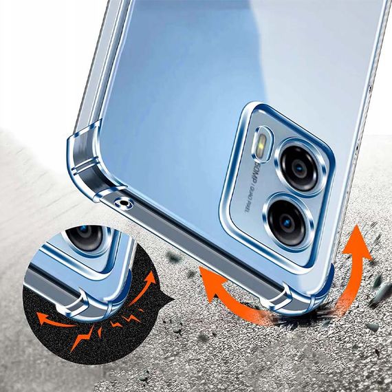 TPU чохол GETMAN Ease logo посилені кути Full Camera для Motorola Moto G24 Безбарвний (прозорий) | Зображення 2