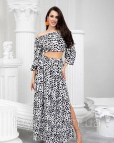 Костюм колір чорний/білий FI_003504
