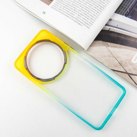 Чохол TPU+PC Fresh sip series для Xiaomi Redmi A3 Бірюзовий / Помаранчевий | Зображення 2