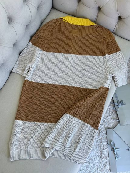 Трикотажне поло Fendi коричневого кольору f732 | Зображення 5