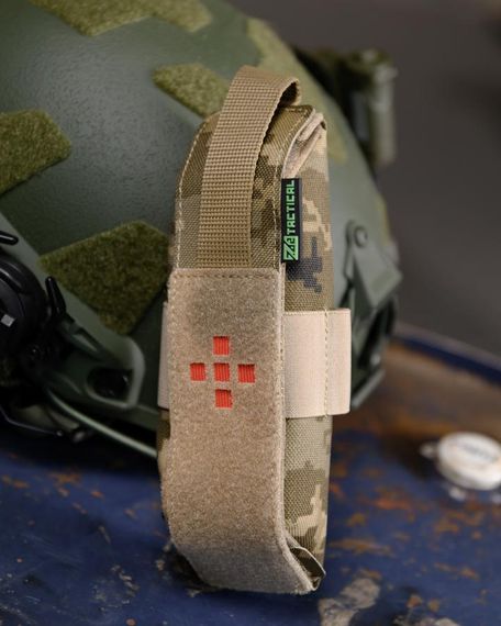Підсумок для турнікета на систему MOLLE тактичний тримач для кровоспинного джгута аптечний підсумок піксель