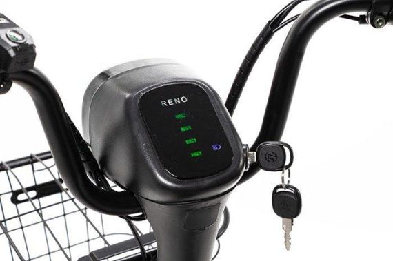 Электроскутер Crosser Mini LFP 450W 48V 15Ah, LiFePO4 аккумулятор, до 50 км пробег, электровелосипед 2 места Черный | Зображення 4