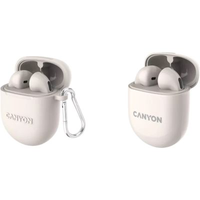 Наушники Canyon TWS-6 Beige (CNS-TWS6BE) (CNS-TWS6BE) | Зображення 2