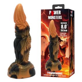 Фалоімітатор Power Monsters Tyrannosaurus – 20.5 cm Rippled Monster Silicone Dildo Sex Aura