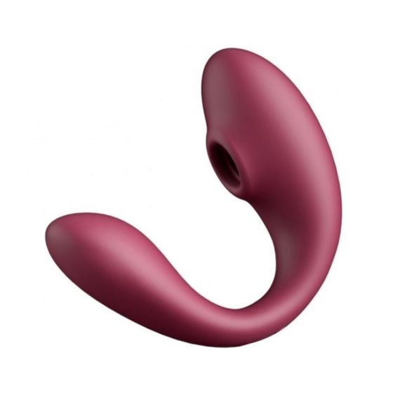 Смарт вібратор для пар вакуумний BeYourLover Talia з пультом керування, бордовий sexstyle | Зображення 1