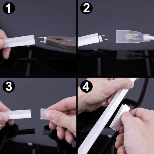 Світлодіодна стрічка NEON 12В JL 2835-120 G IP65 зелений, герметична, 1м | Зображення 1