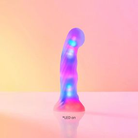 Светящийся дилдо Love To Love - SUGAR BOMB, 39 режимов подсветки, гнется, перезаряжаемый Sex Aura