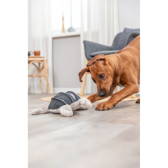 Іграшка Trixie для собак BE NORDIC Черепаха Хауке поліестер/бавовна сірий 34см | Зображення 6