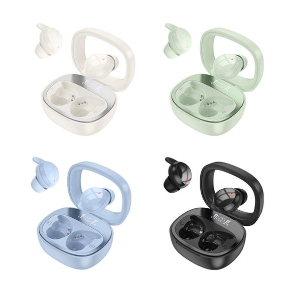 Бездротові навушники HOCO EW65 Shadow true wireless sleep BT headset Milky white | Зображення 2