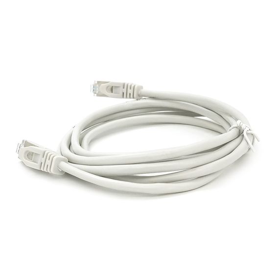 Патч-корд литой MERLION,FTP,RJ45,Cat.5e,2m,серый,CU,Q200 | Зображення 1
