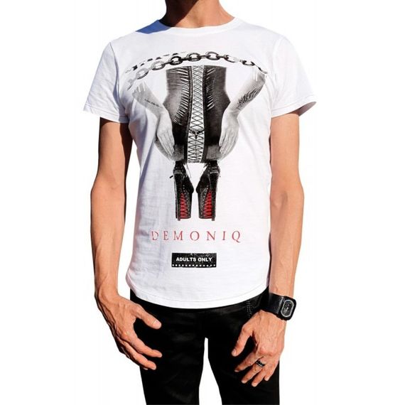 Чоловічі футболки з принтом Demoniq TSHRB002 біла L sexstyle | Зображення 2