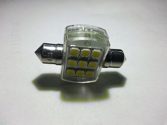 Светодиодная софитная автолампа, 36-38mm, FT-1031-9HP1(Ceramic Substrate) (153 Lm) | Зображення 2