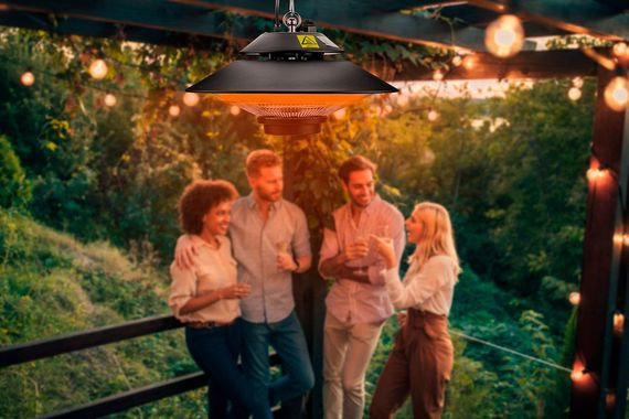 Інфрачервоний обігрівач Neo Tools Стельовий 1500 Вт, Площа обігріву 9 кв.м., Чорний (90-034) | Зображення 7