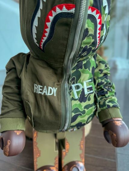 Статуетка Bearbrick BAPE BEAR дизайнерська статуетка ведмідь Беарбрік 70 см mb004 | Зображення 5