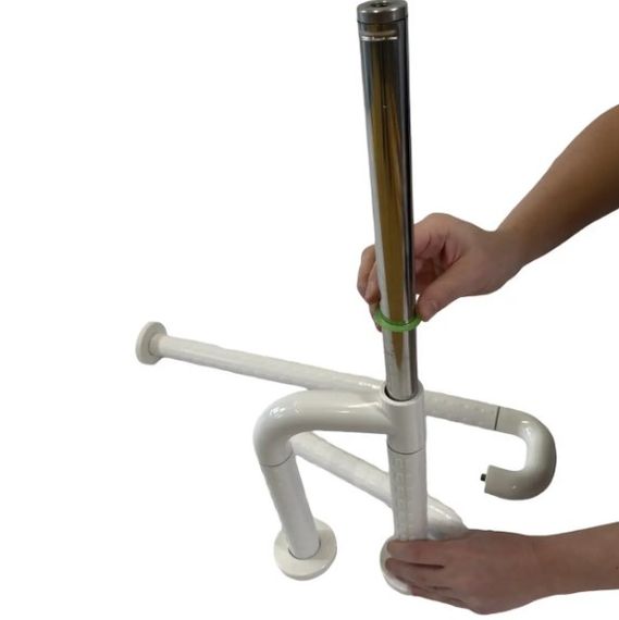 Поручень посилений SanStore з поворотною ніжкою білий HS-002A | Зображення 6