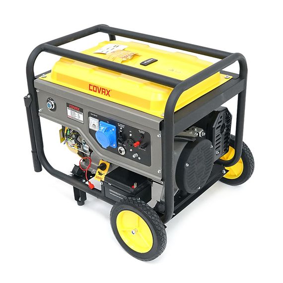 Генератор бензиновый COVAX CV20500LD-E2.9.5kW, однофазный 220V, 50Hz, DC12V | Зображення 1