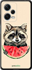 Чохол на Xiaomi Redmi Note 12 Pro+ 5G Єнотик з кавуном "4605b-3612-2448"