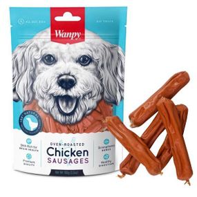 Wanpy Chicken Sausages ванпи куриные сосиски лакомство для собак 0.1кг