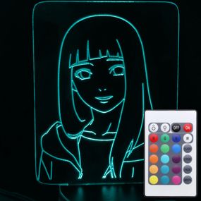 Акриловий світильник-нічник з пультом 16 кольорів Хіната Х'юґа tty-n000222