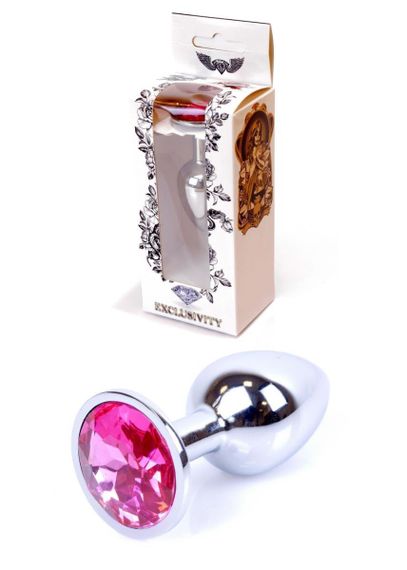 Анальна пробка - Jewellery Silver Plug Pink sexstyle