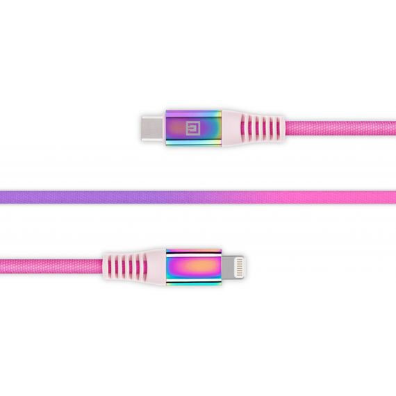 Дата кабель USB Type-C to Lightning 1.0m MFI Rainbow REAL-EL (EL123500054) | Зображення 3