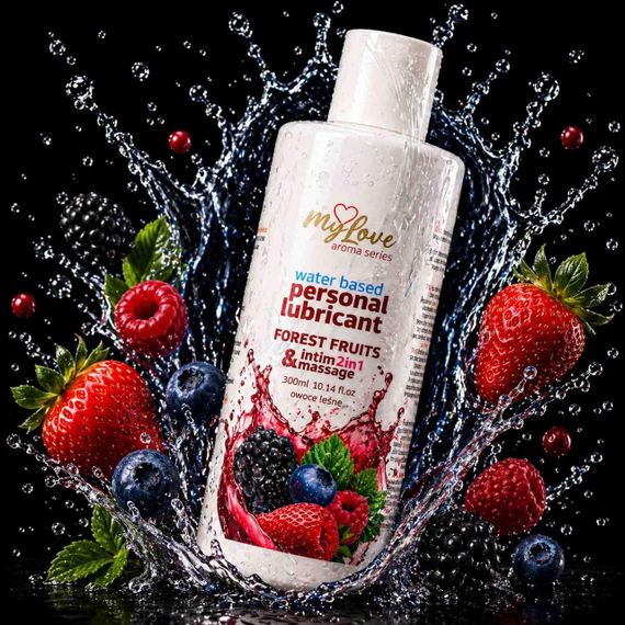 2в1 лубрикант та масажний гель - MyLove Aroma Series Intim&Massage Forest Fruits, 300 мл Sex Aura | Зображення 1