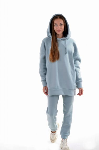 Худи оверсайз 4Profi бирюзовый с капюшоном размер S 22948