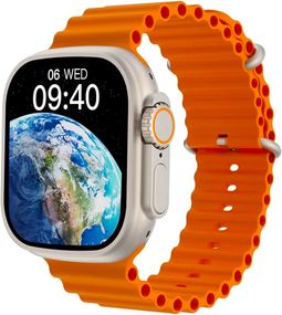 Смарт-годинник Aspor Watch Ultra- срібло-жовтогарячий
