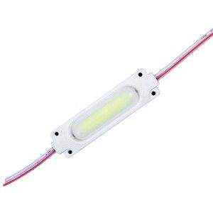 Светодиодный модуль PROLUM COB 2W (с линзой прозрачной) 12V, Зеленый