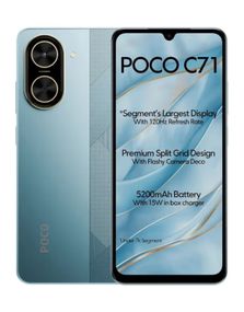 Смартфон POCO C71 4/128GB Blue EU (adapter)