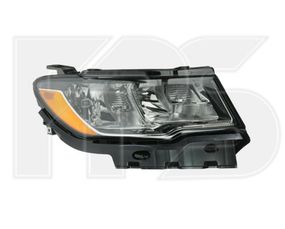 Права фара JEEP COMPASS 16-  мех. жовта вставка hb3 + h11,