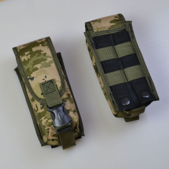 Подсумок на 2 магазина двойной из кордуры пиксель MOLLE тактический | Зображення 7