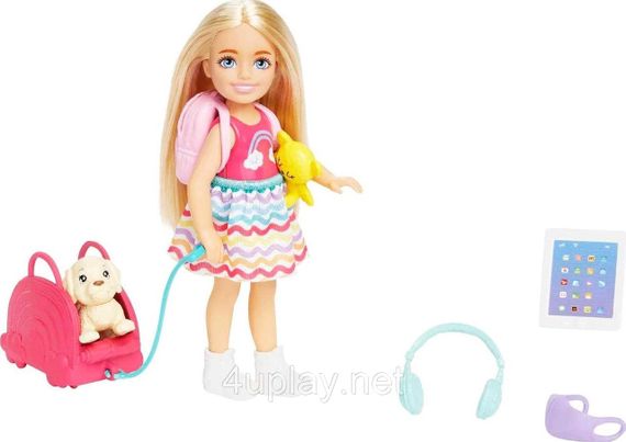 Игровой набор Кукла Барби: Челси и набор для путешествий Barbie Travel Chelsea Doll Оригинал | Зображення 1