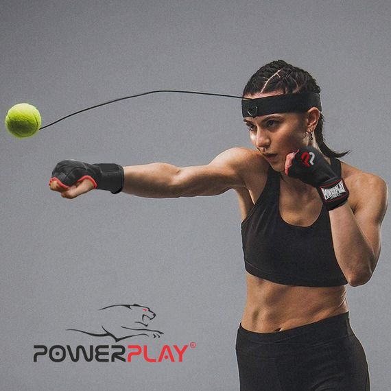 Бинти-рукавиці PowerPlay 3096 з гелевими подушечками Чорні M | Зображення 5