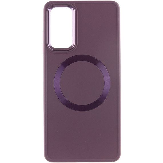 TPU чохол Bonbon Metal Style with MagSafe для Samsung Galaxy A25 5G Бордовий / Plum | Зображення 1