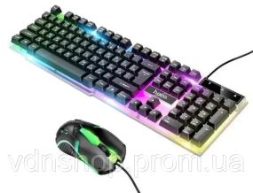 Игровая клавиатура и мышка Hoco GM11 с подсветкой RGB