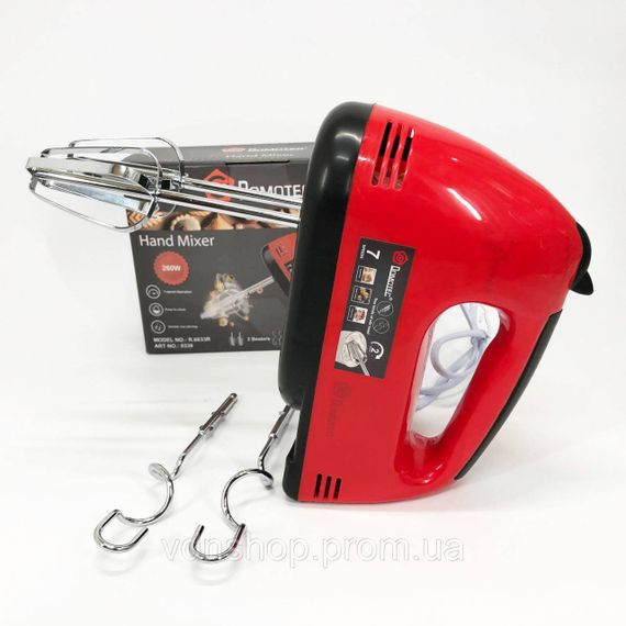 Надежный ручной миксер для кухни DOMOTEC, Кухонный миксер для теста ручной Удобный кухни EK-44 | Зображення 5