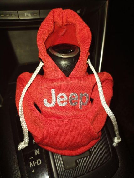Чехол кофта Худи аксессуар на КПП Car Hoodie JEEP Джип красный подарок автомобилисту 10070