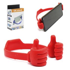 Держатель для смартфона "Ok, stand" INV174, в коробке Красный