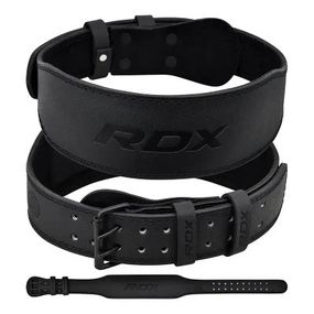 Атлетический пояс RDX 4 шкіряний Full Black 2XL (WBS-4FB-2XL)