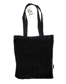 Экосумка шоппер 4Profi  диагональ (хлопок)  без принта черная 21682