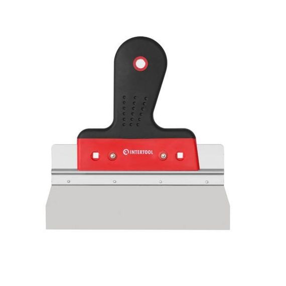 Шпатель з нержавійної сталі 200 мм, проф INTERTOOL KT-2680 | Зображення 1