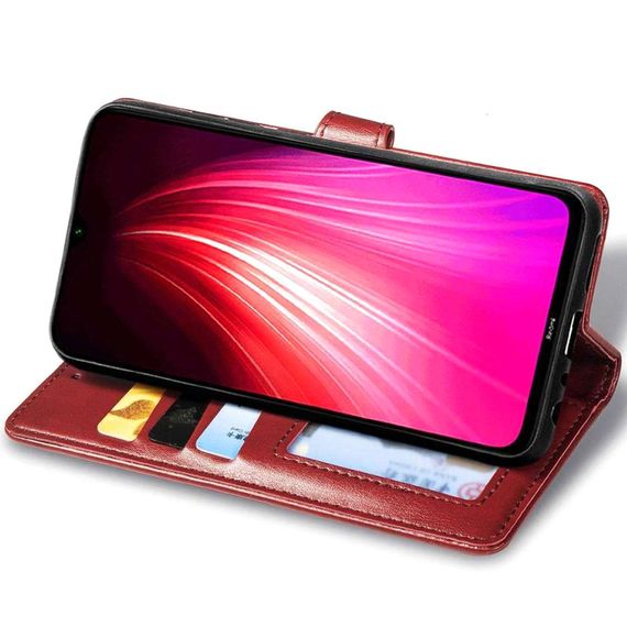 Кожаный чехол-книжка GETMAN Gallant (PU) для Xiaomi Redmi 10C Красный | Зображення 2
