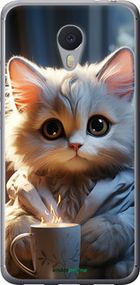 Чохол на Meizu M3 Note Білий кіт "5646t-256-2448"
